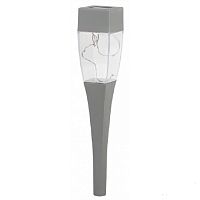 Садовый светильник на солнечной батарее Эра Sl-SS38-GLOW-2 IP54 Серый 38см картинка 